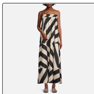 Tory Burch wide stripe maxi dress